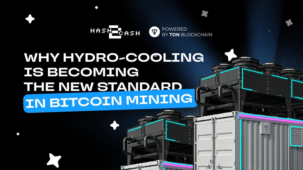 Hydro-cooling infrastructure for Bitcoin mining