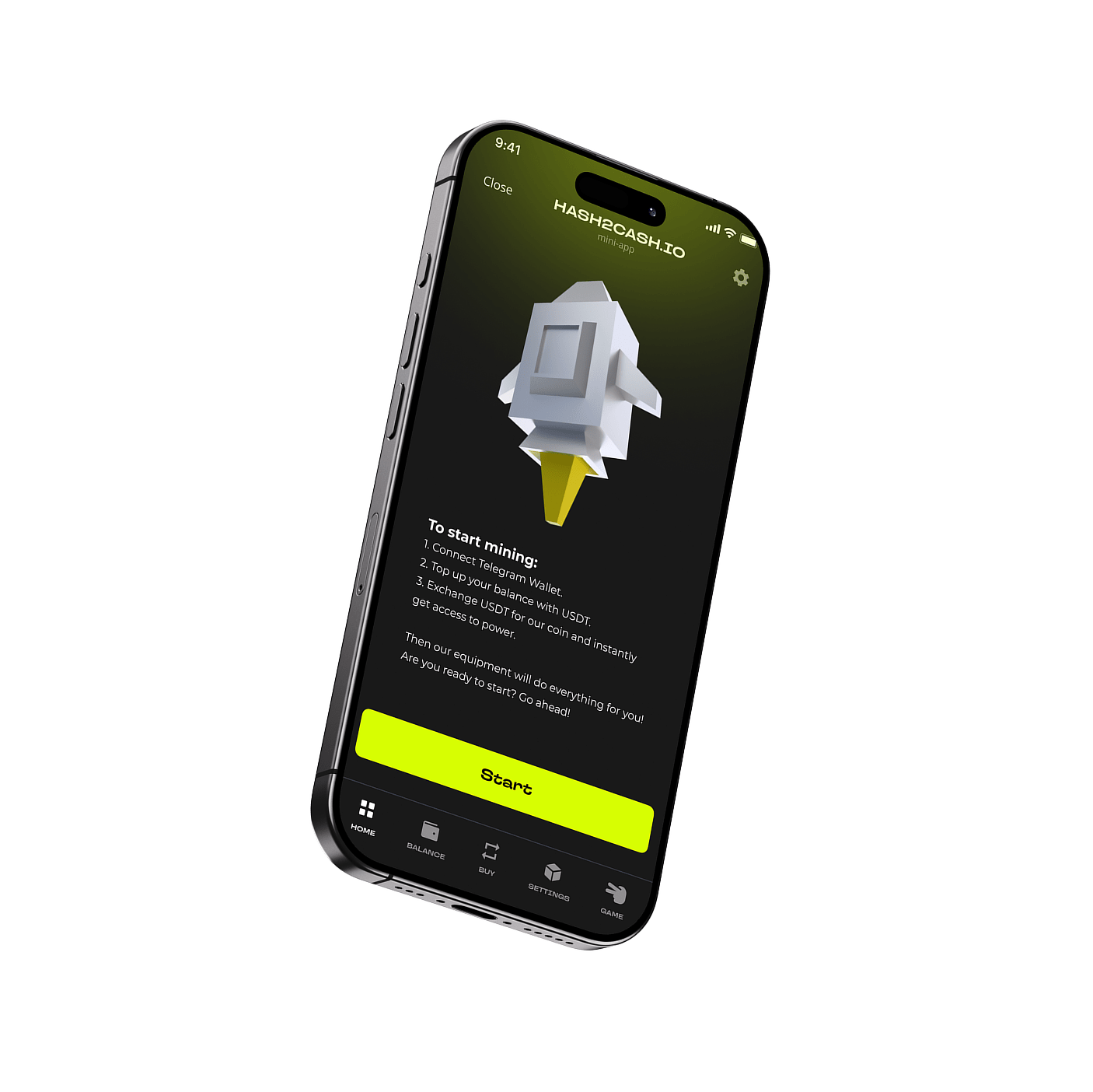 Hash2Cash app screenshot